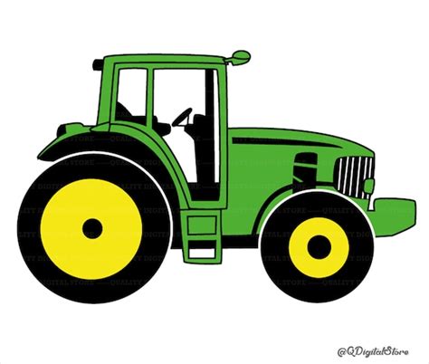 Tractor Svg Farm Tractor Svg Green Tractor Cut File - Etsy