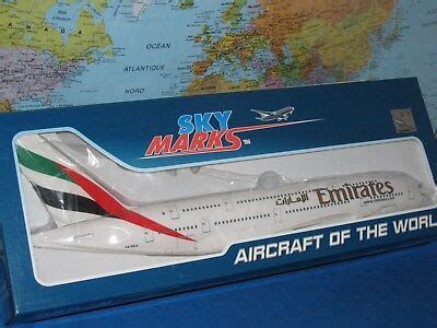 1/200 SKYMARKS EMIRATES AIRLINES AIRBUS A380-800 W/GEAR AIRCRAFT MODEL BRAND NEW | eBay