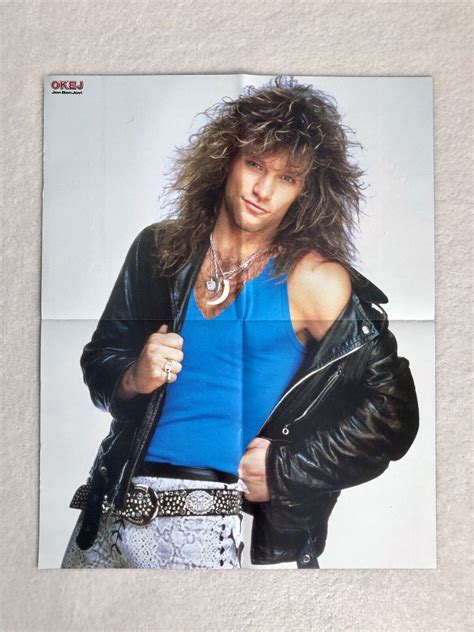 Jon Bon Jovi 80s Poster