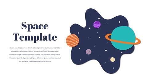 Space Theme PowerPoint Template - SlideKit