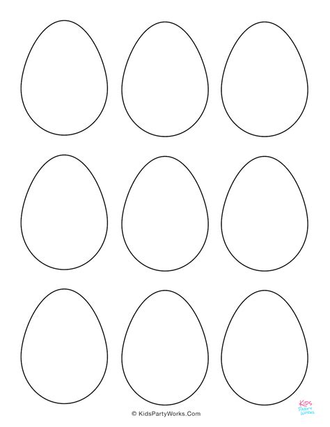 Easter Eggs Templates and Coloring Pages