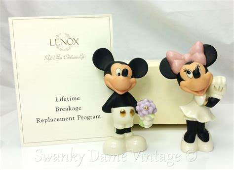 Disney LENOX Mickey Mouse & Minnie Mouse Figurines Salt and Pepper ...