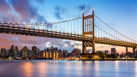 Triboro Bridge at dusk Photograph by Mihai Andritoiu