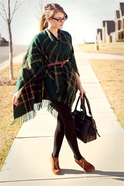 Outfit | How to wear belts, How to wear a blanket scarf, Poncho outfit