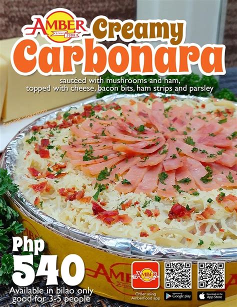 AMBER Menu With Updated Prices Philippines 2024