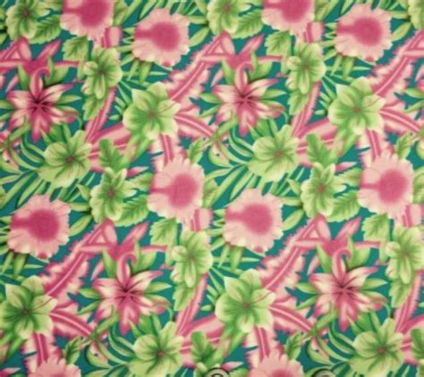 Tropical Flowers Floral Flower Fleece Fabric