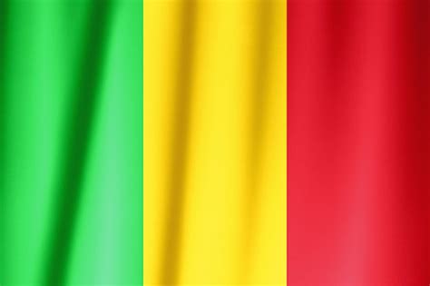 Premium Photo | Celebration banner with balloons in mali flag colors.