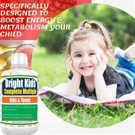 BRIGHTKIDS- Liquid Vitamins for Kids, Childrens Multivitamin, - BRIGHTKIDS