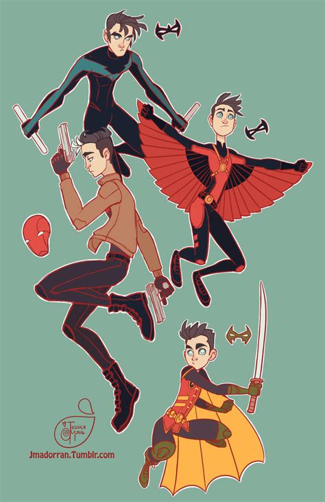 Fan Art - Batman's Robins by MeoMai on DeviantArt