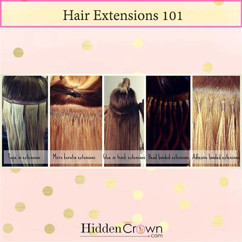 Different Types and Methods of Hair Extensions - Hidden Crown Hair ...