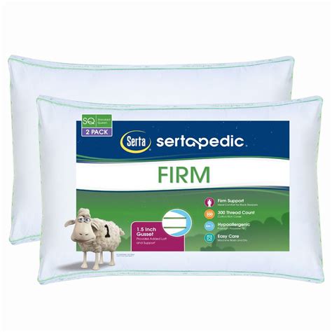 Sertapedic Firm Pillow, Set of 2 by Serta , Standard - Walmart.com - Walmart.com