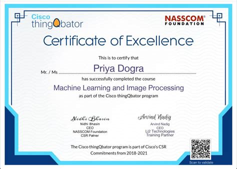 Nasscom Free Machine Learning Certificate | Cisco Thinqbator | Learn ...