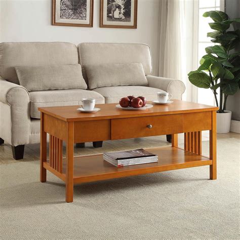 Mission Oak Coffee Table-SK19211A-MO - The Home Depot