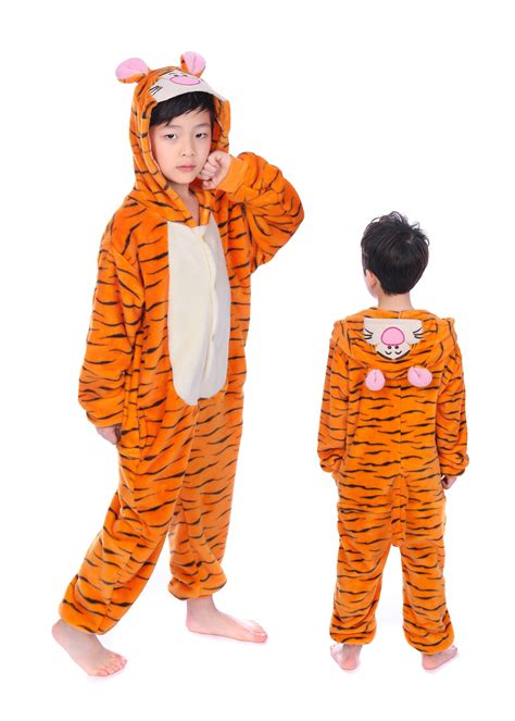Winnie the Pooh Tigger Onesie Kigurumi Pajamas Kids Animal Costumes For Teens, Cheap Price ...