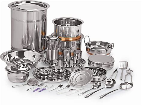 Buy Neelam Stainless Steel Premium 101 pc Wedding Dinner Set Online at Low Prices in India ...