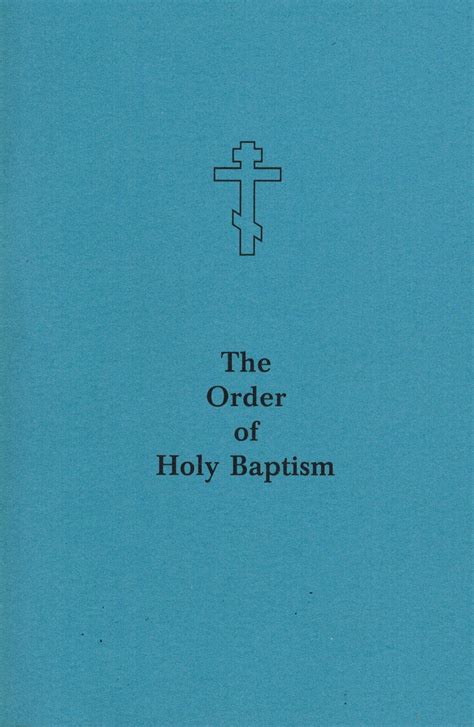 The Order of Holy Baptism – Holy Trinity Church Supplies & Bookstore