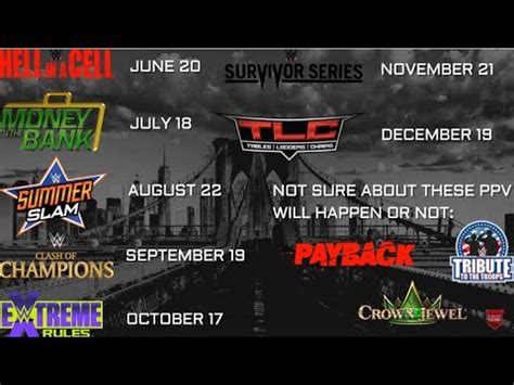 Wwe 2022 Ppv Schedule