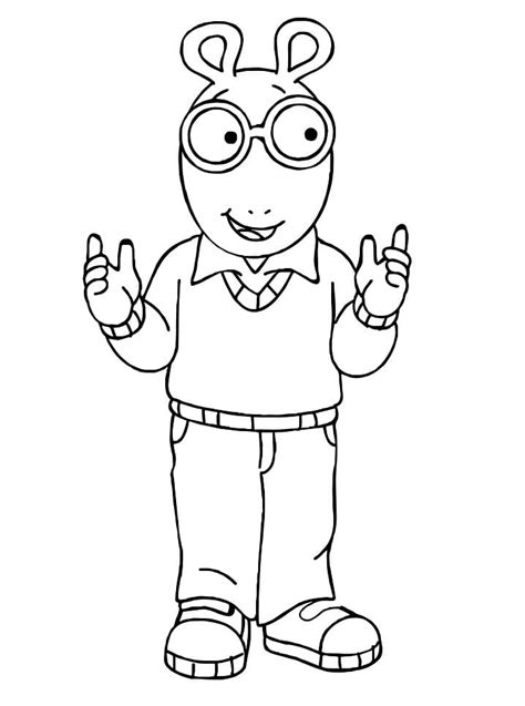 Friendly Arthur coloring page - Download, Print or Color Online for Free