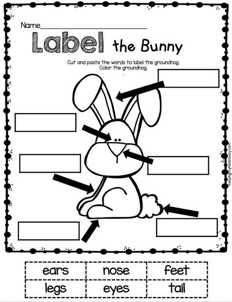 Easter Bunny English Kindergarten Worksheet | Kindergarten english, Kindergarten freebies ...