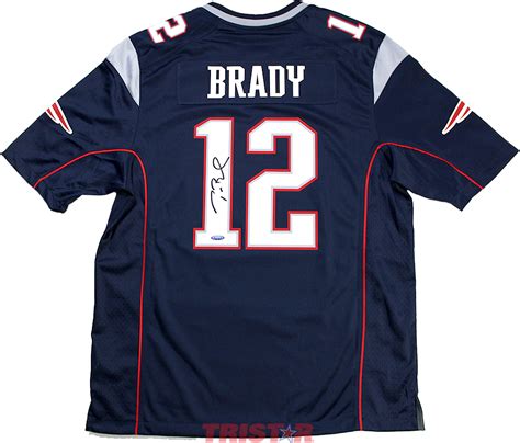 Tom Brady Autographed New England Patriots Nike 'Game' Blue Replica Jersey