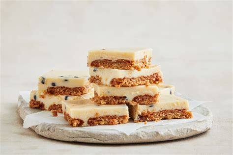 Passionfruit and lemon condensed milk slice recipe