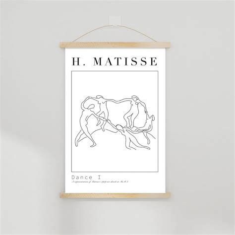 Matisse Dance I Sketch Poster Minimal Line Interpretation - Etsy