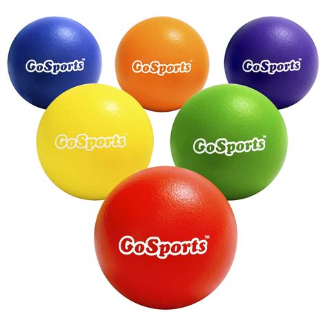 Buy GoSports Soft Touch Foam Dodgeball Set for Kids & Adults - 6 Pack ...