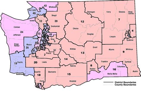 Washington Legislative District Map – Map Of The World