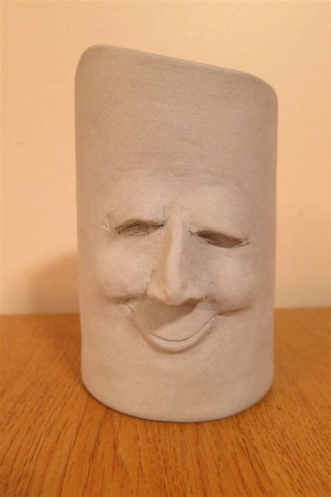 Handmade pottery face vase decorative or functional by MyToadHouse, $18 ...