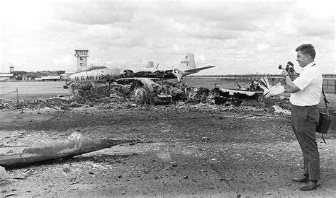 Vietnam War 1964 - Fass at Bien Hoa airbase after rocket a… | Flickr