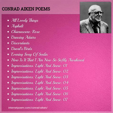 Conrad Aiken Poems