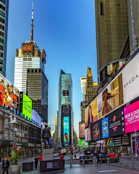 New York, USA June 1, 2023: Panoramic View of Times Square in the Heart of Manhattan, in the ...