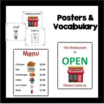 The Restaurant | Dramatic Play Center | Props by Pint Size Learners