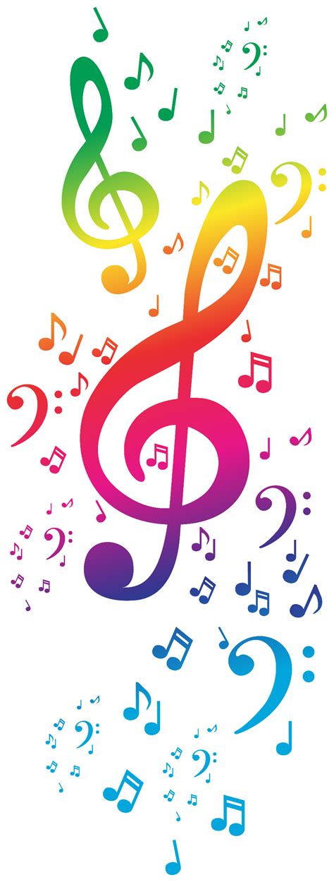 Download High Quality music notes transparent colorful Transparent PNG ...