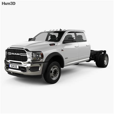 Ram 3500 Crew Cab Chassis SLT 2019 3D model - Vehicles on Hum3D