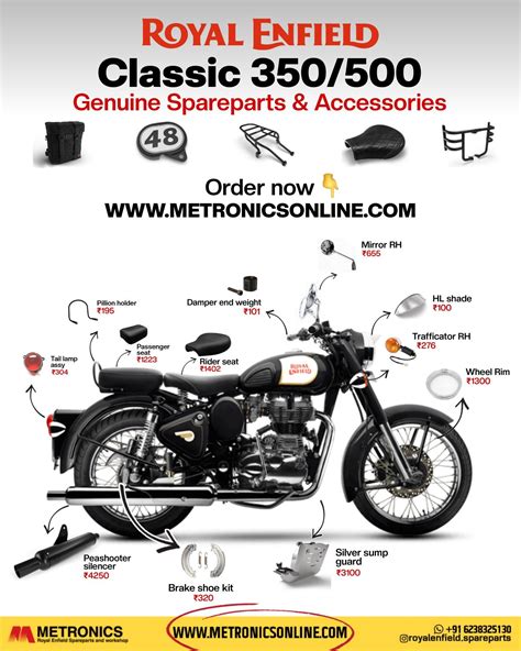 Royal enfield classic 350 500 genuine accessories buy now – Artofit