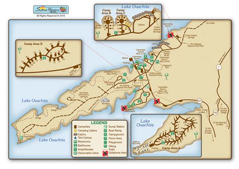 Lake Ouachita State Park map - The RV Atlas