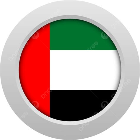 Uae Flag Round 3d Badge, Uae, Flag, Badge PNG and Vector with Transparent Background for Free ...