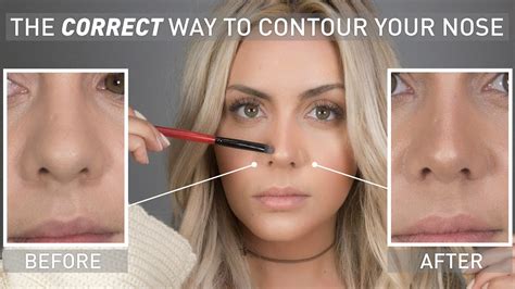 The Correct Way To Contour Your Nose - YouTube