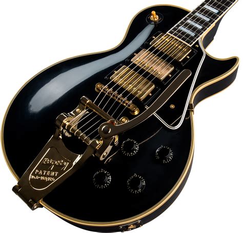 Gibson Custom Shop 1957 Les Paul Custom 3-Pickup w/ Bigsby - vos ebony Single cut electric guitar