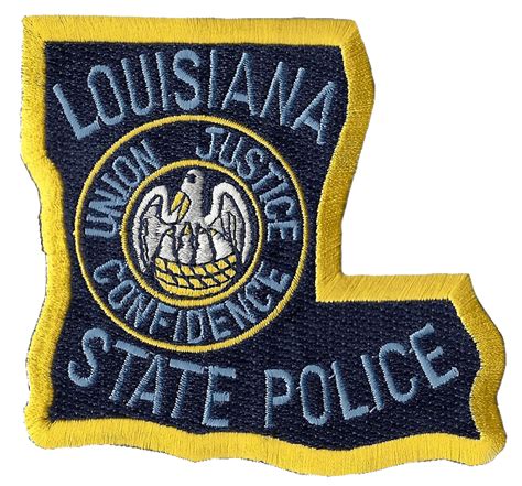 Louisiana State Police Badge | Blue and Yellow Police Patch