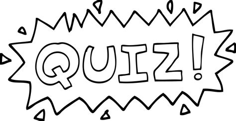 black and white cartoon quiz symbol 12552075 Vector Art at Vecteezy