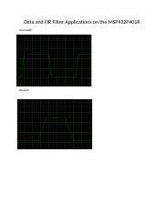 ECEN 361 lab 9.docx - Data and FIR Filter Applications on the MSP432P401R Unsmooth Smooth ...