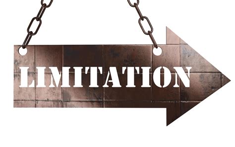 limitation word on metal pointer 6106423 Stock Photo at Vecteezy