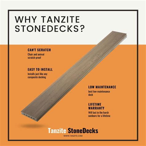 Tanzite StoneDecks 48" x 8" Stone Deck Fascia Board | Wayfair