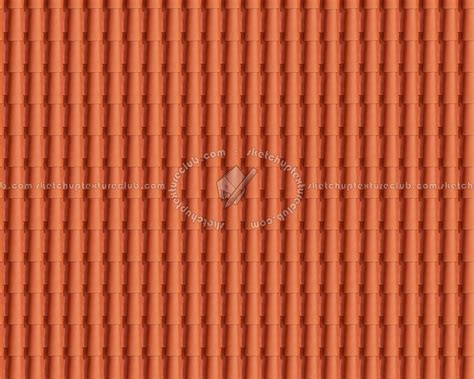 Terracotta roof tile texture seamless 03486