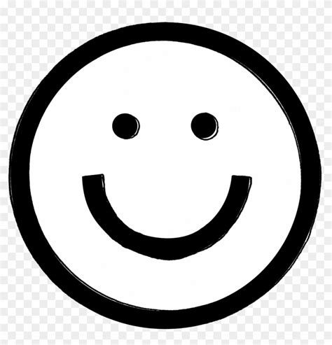 Smiley Face - Smile Emoji Black And White - Free Transparent PNG Clipart Images Download