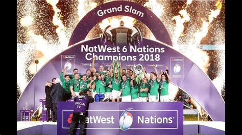 Grand Slam Champions: Ireland lift the 2018 trophy! - YouTube