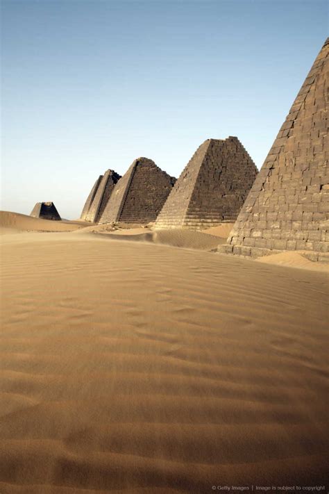 The pyramids of Meroe, Sudan's most popular tourist attraction, Bagrawiyah, Sudan, Ancient Nubia ...