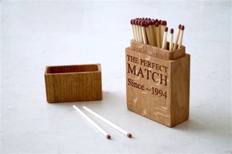 Personalised Wooden Matchstick Box | MakeMeSomethingSpecial.com